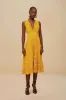 Landscape Guipure Mustard Yellow Midi Dress sold by FARM Rio
