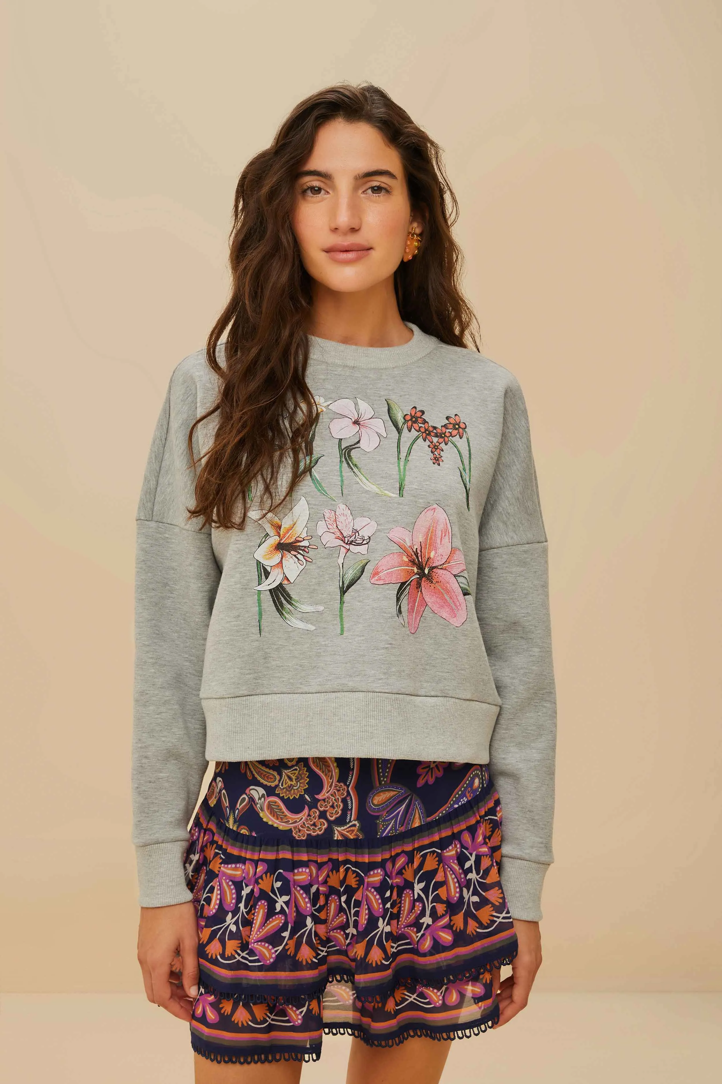 Farm Rio Flowers Pullover sold by FARM Rio