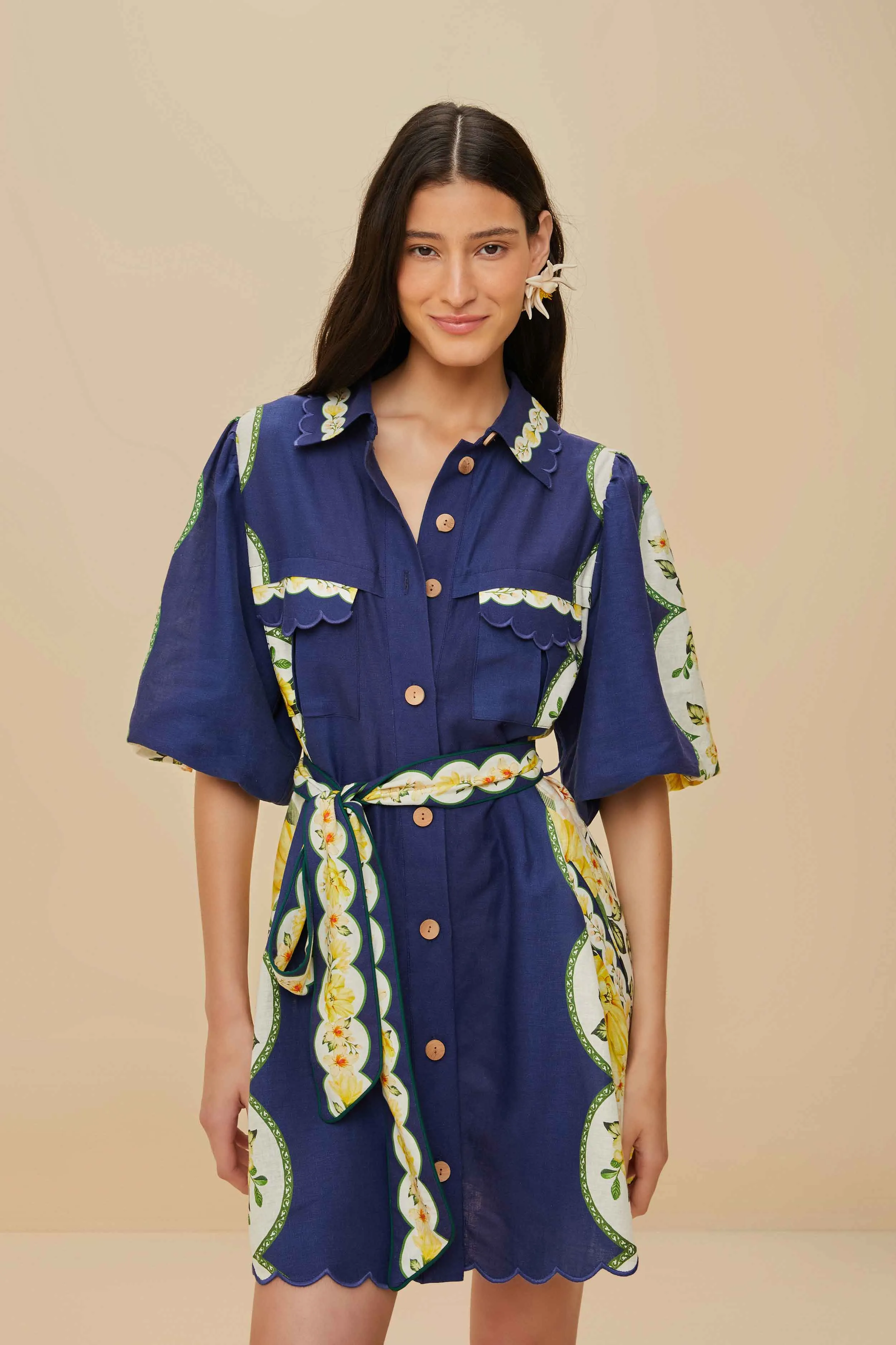 Amazon Garden Cream Mini Dress sold by FARM Rio