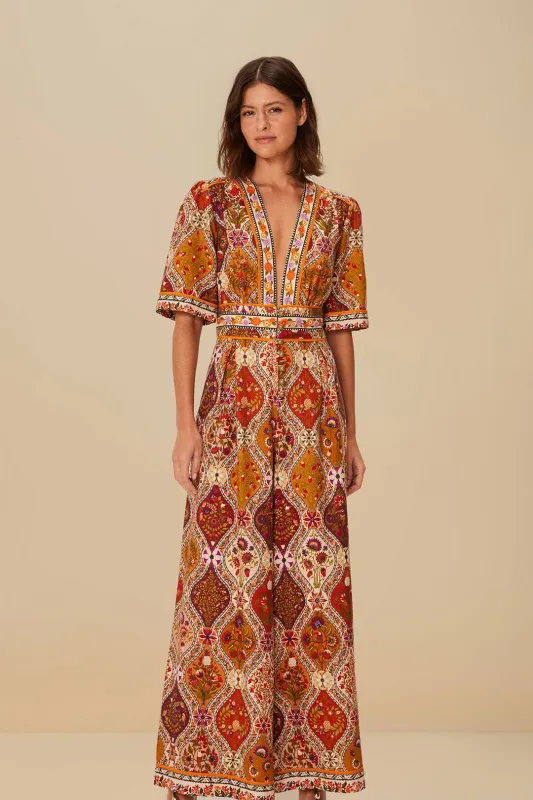 Multicolor Romantic Nature Jumpsuit sold by FARM Rio