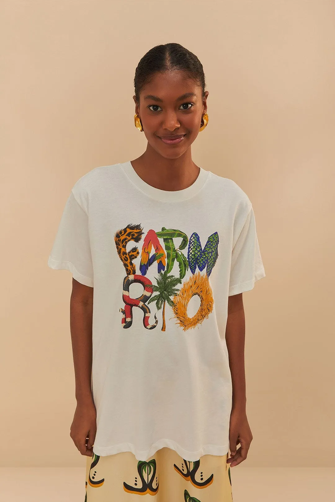 Off-White Farm Rio Wild Relaxed T-Shirt sold by FARM Rio