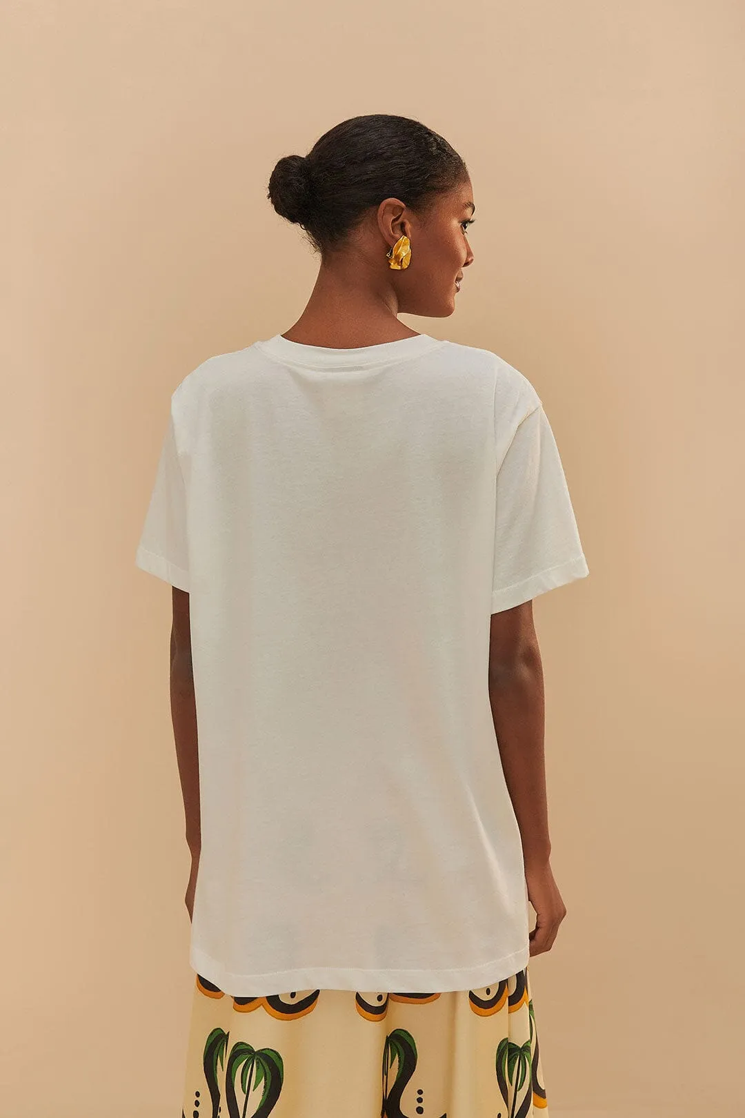 Off-White Farm Rio Wild Relaxed T-Shirt sold by FARM Rio product image thumbnail 3