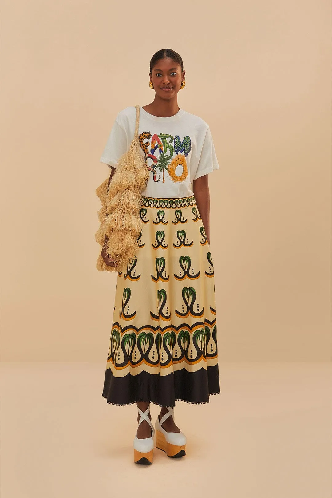 Off-White Farm Rio Wild Relaxed T-Shirt sold by FARM Rio product image thumbnail 2