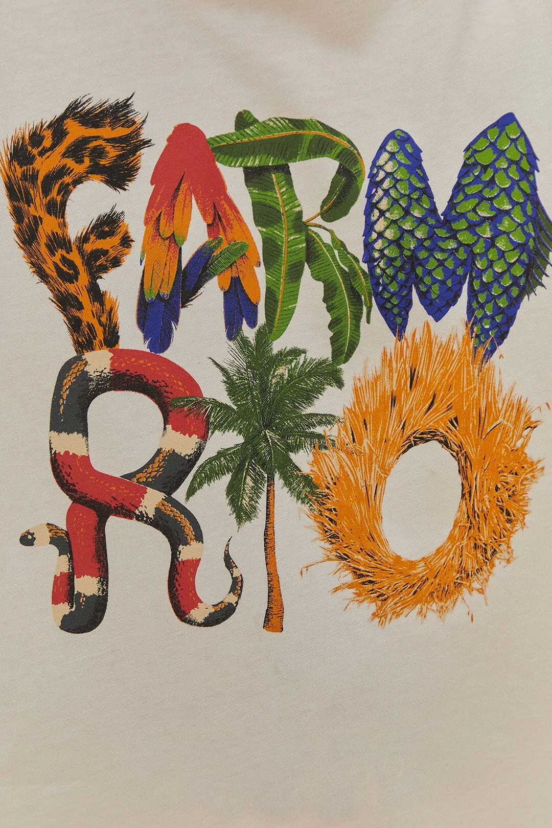 Off-White Farm Rio Wild Relaxed T-Shirt sold by FARM Rio product image thumbnail 5