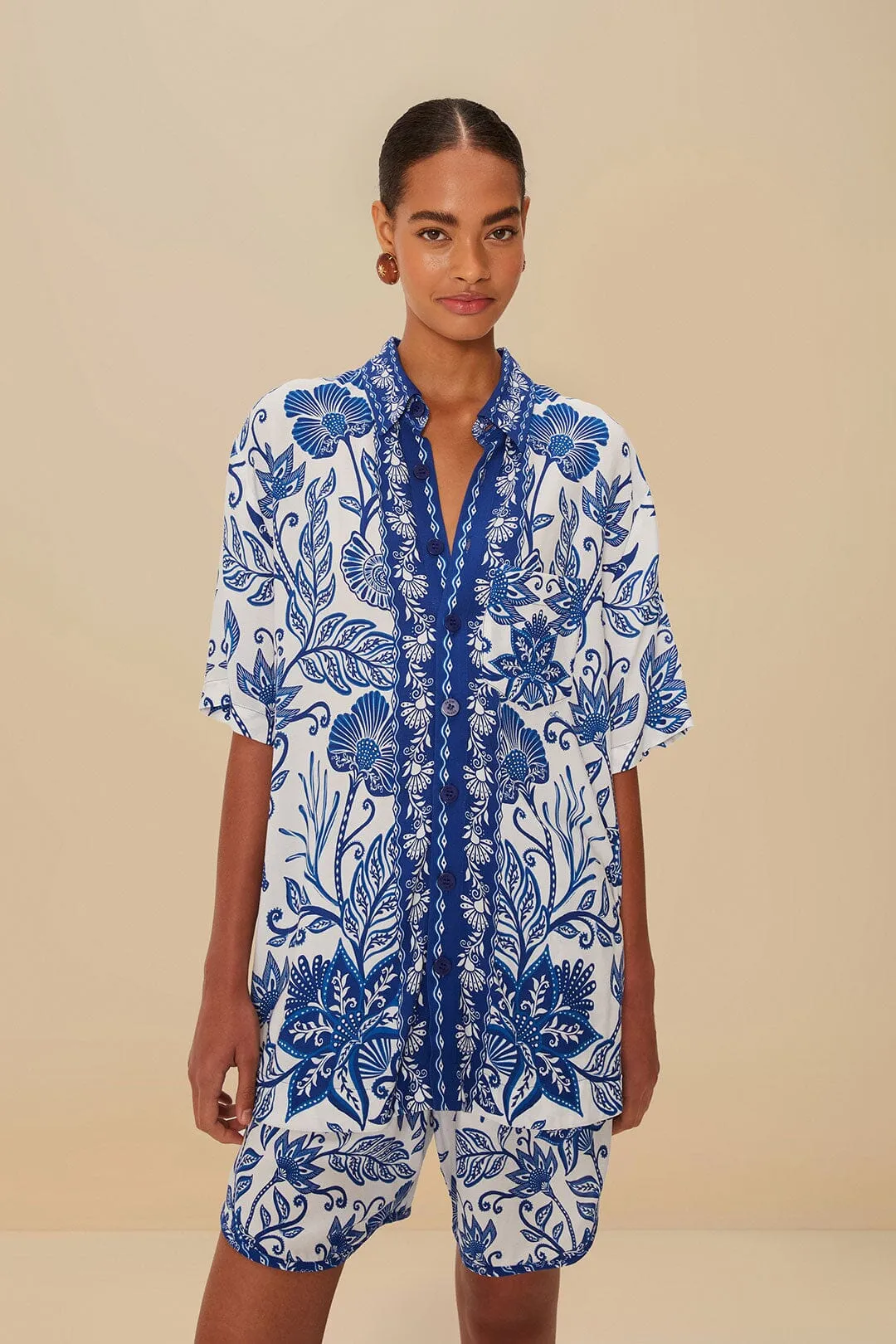 Multicolor Summer Picnic LENZING™ Shorts sold by FARM Rio product image thumbnail 2