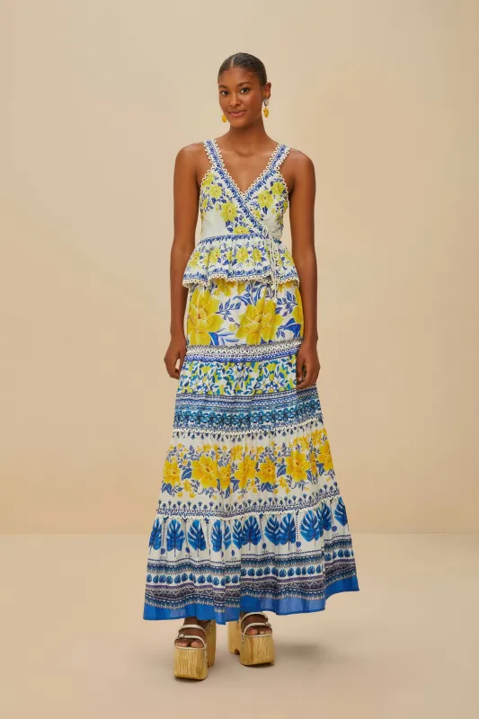 Off-White Zuli Low Rise Maxi Skirt sold by FARM Rio