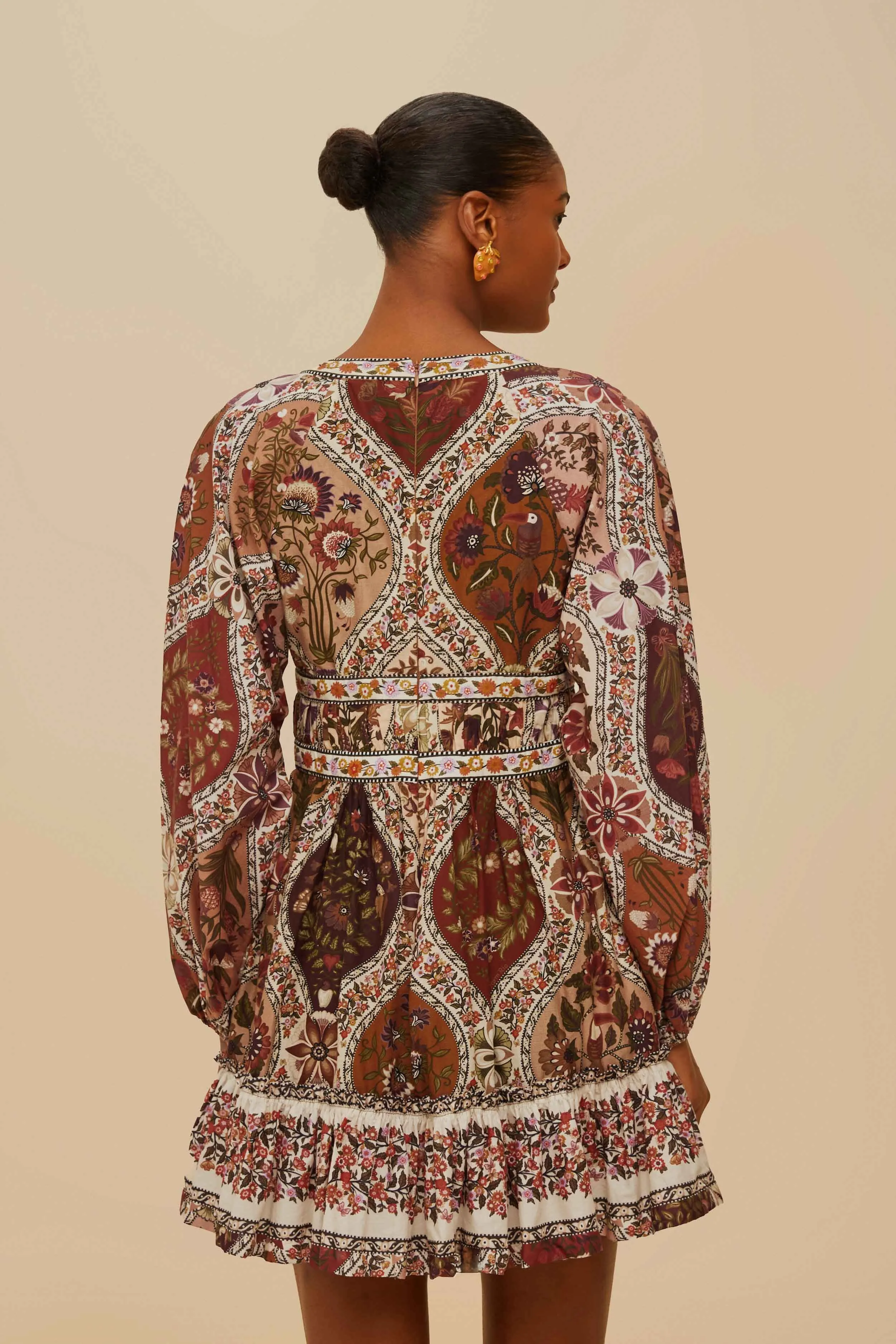 Multicolor Romantic Nature Mini Dress sold by FARM Rio product image thumbnail 3