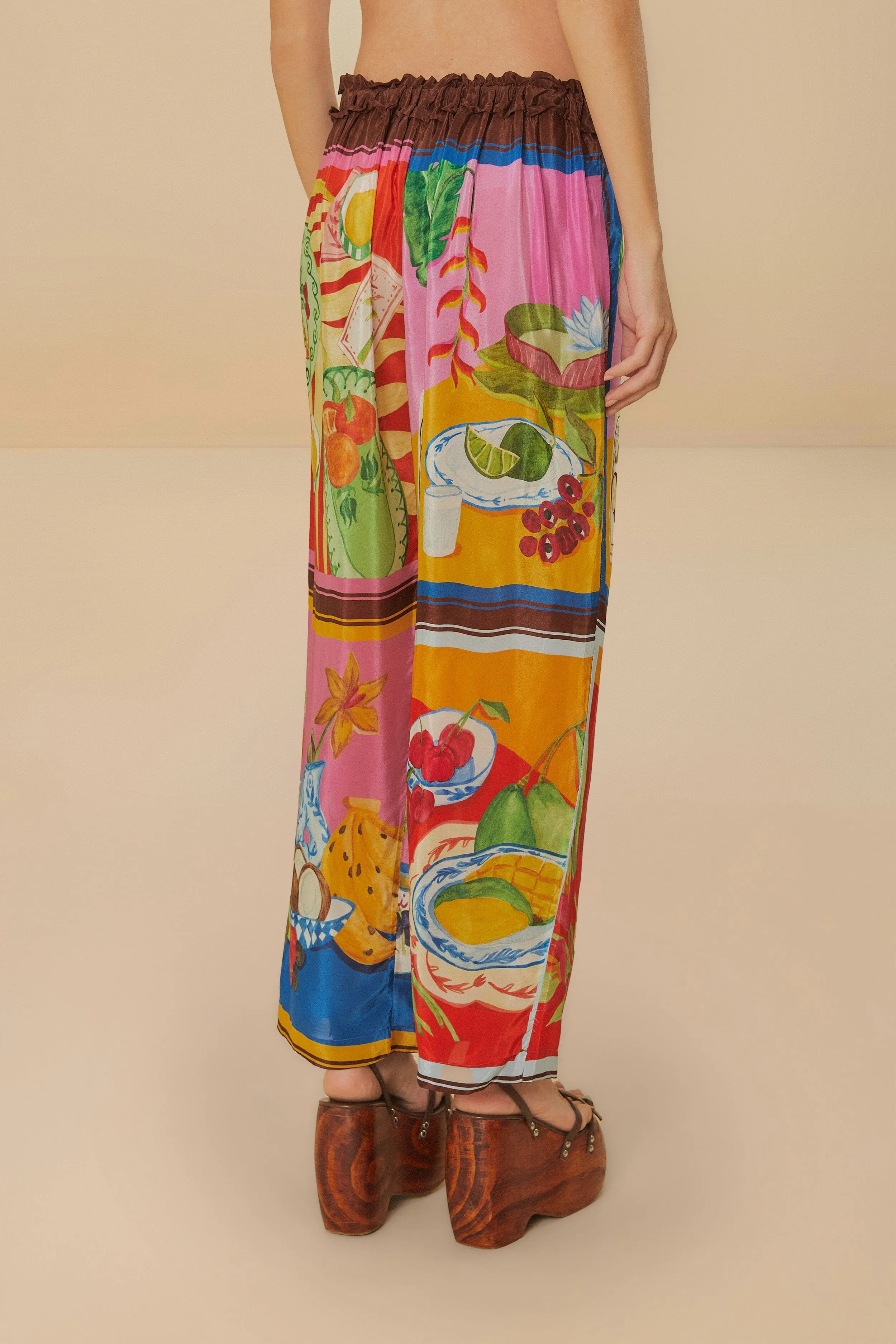 Multicolor Summer Picnic Low Waist Pants sold by FARM Rio product image thumbnail 3