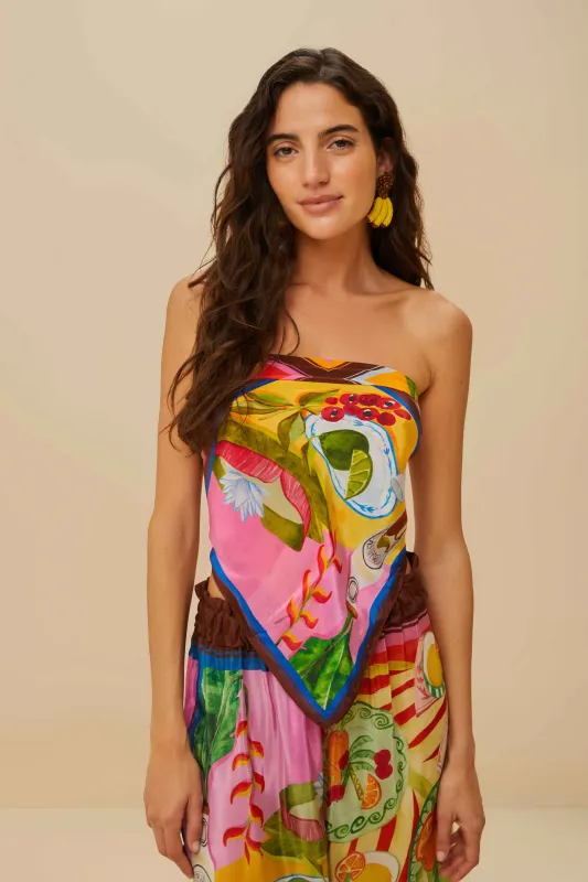 Multicolor Summer Picnic Scarf sold by FARM Rio