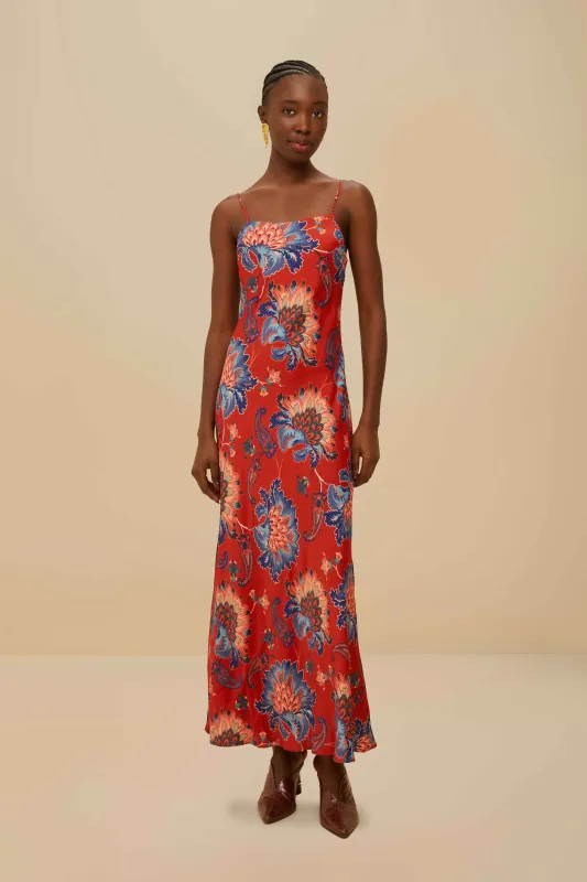 Red Luang LENZING™ Maxi Dress sold by FARM Rio