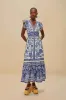 Off-White Shell Garden Maxi Dress sold by FARM Rio
