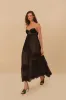 Black Special Lace Sleeveless Maxi Dress sold by FARM Rio