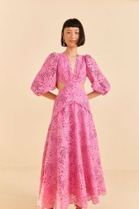 Pink Richelieu Midi Dress sold by FARM Rio
