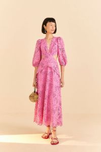 Pink Richelieu Midi Dress sold by FARM Rio