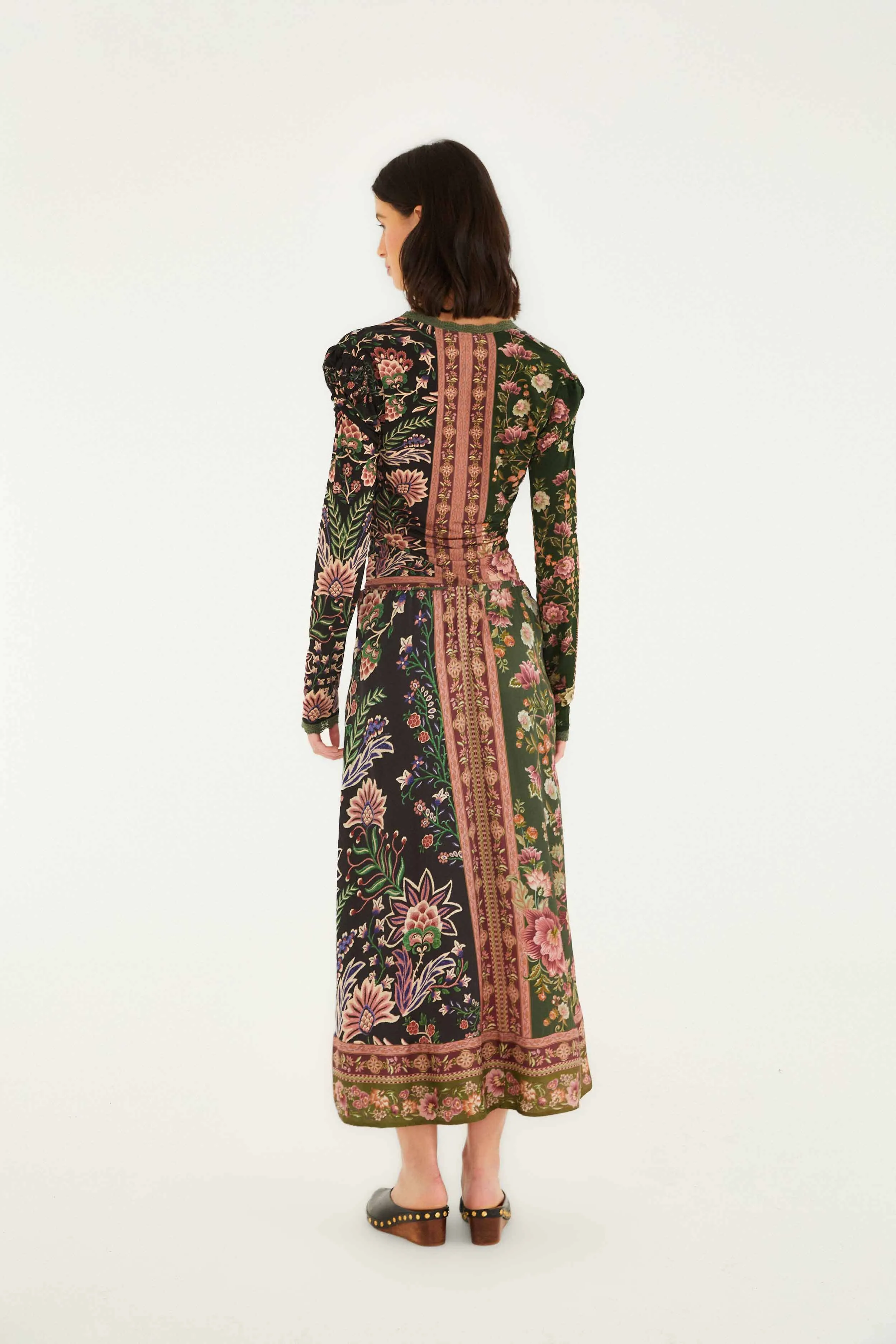 Mixed Winter Garden Lenzing™ Ecovero™ Viscose Midi Skirt sold by FARM Rio product image thumbnail 4