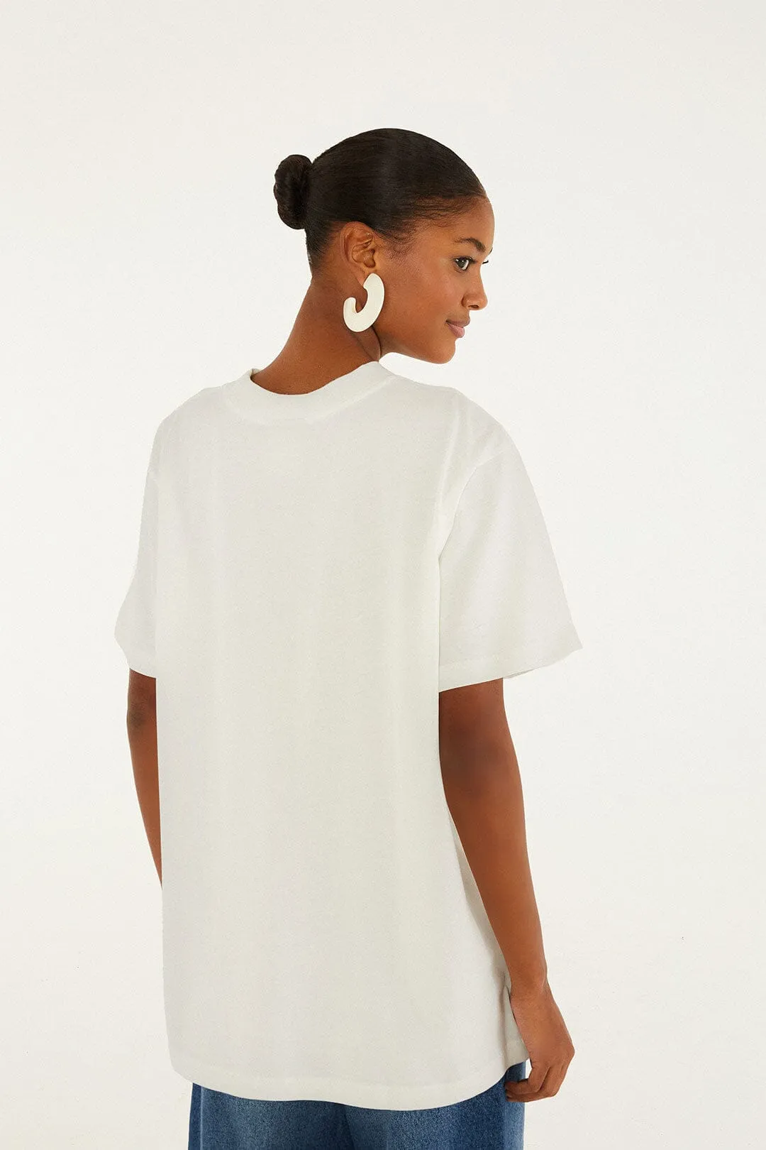 Off-White Tropical Organic Cotton Relaxed T-Shirt sold by FARM Rio product image thumbnail 4