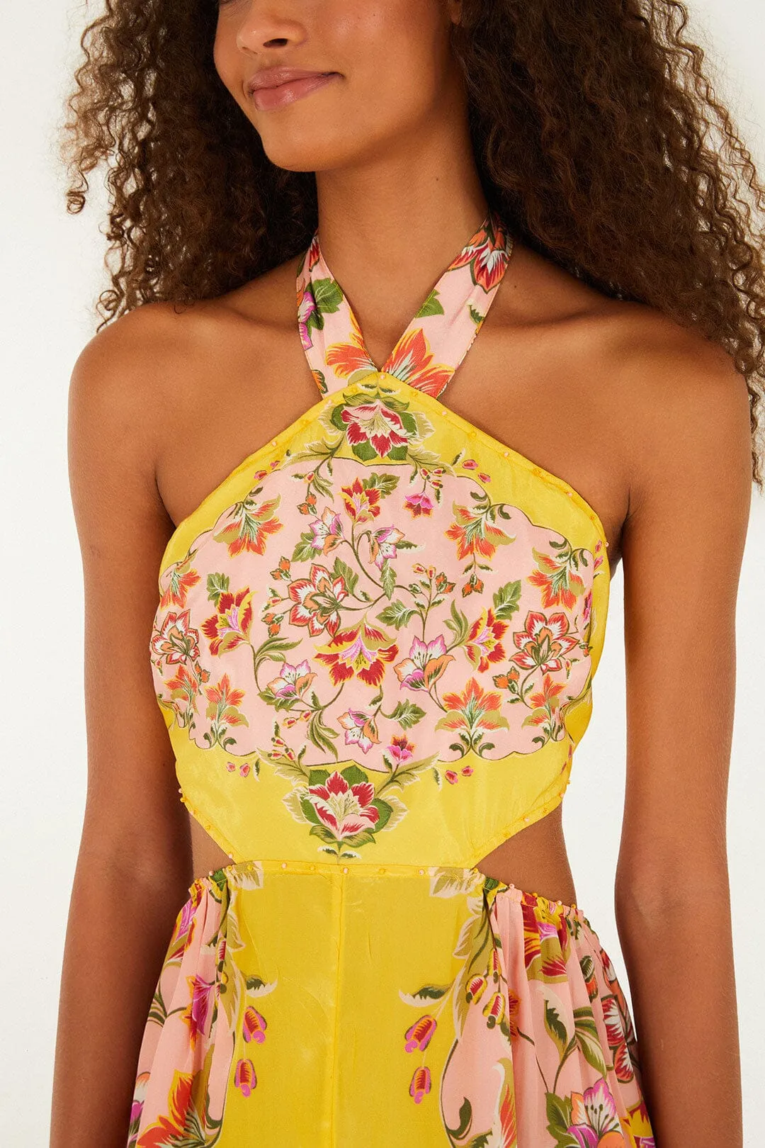 Soft Pink Beauty Scarf Maxi Dress sold by FARM Rio product image thumbnail 2