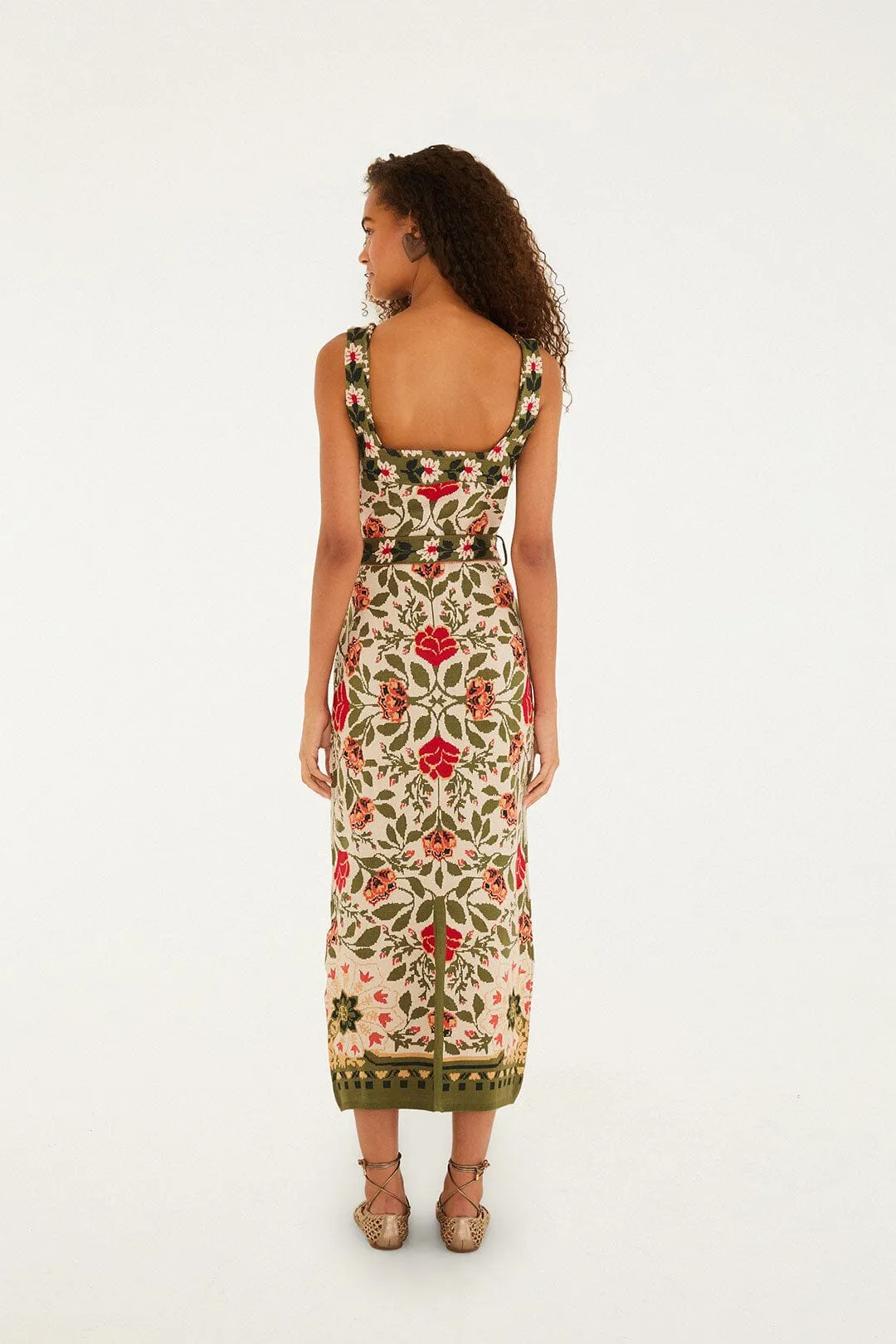 Sand Garden Tapestry Knit Dress sold by FARM Rio product image thumbnail 3