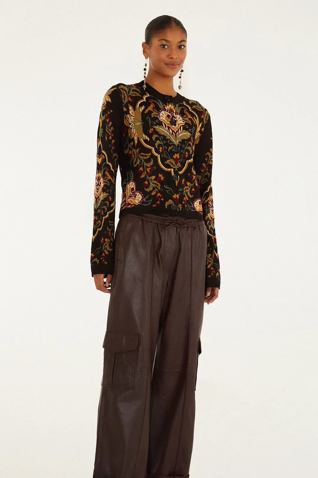 Burgundy Leather Pants sold by FARM Rio product image thumbnail 2