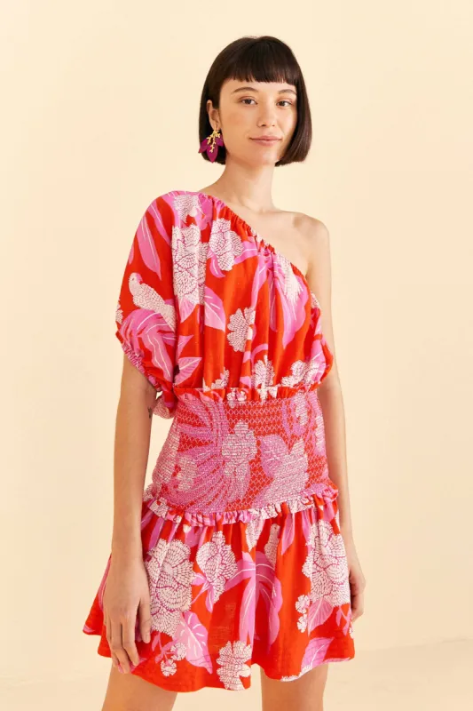 Red Dewdrop Floral Mini Dress sold by FARM Rio