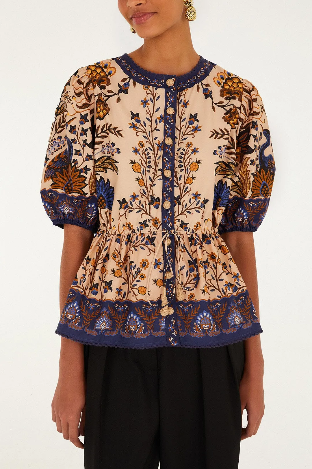 Pink Marvelous Garden Blouse sold by FARM Rio product image thumbnail 2