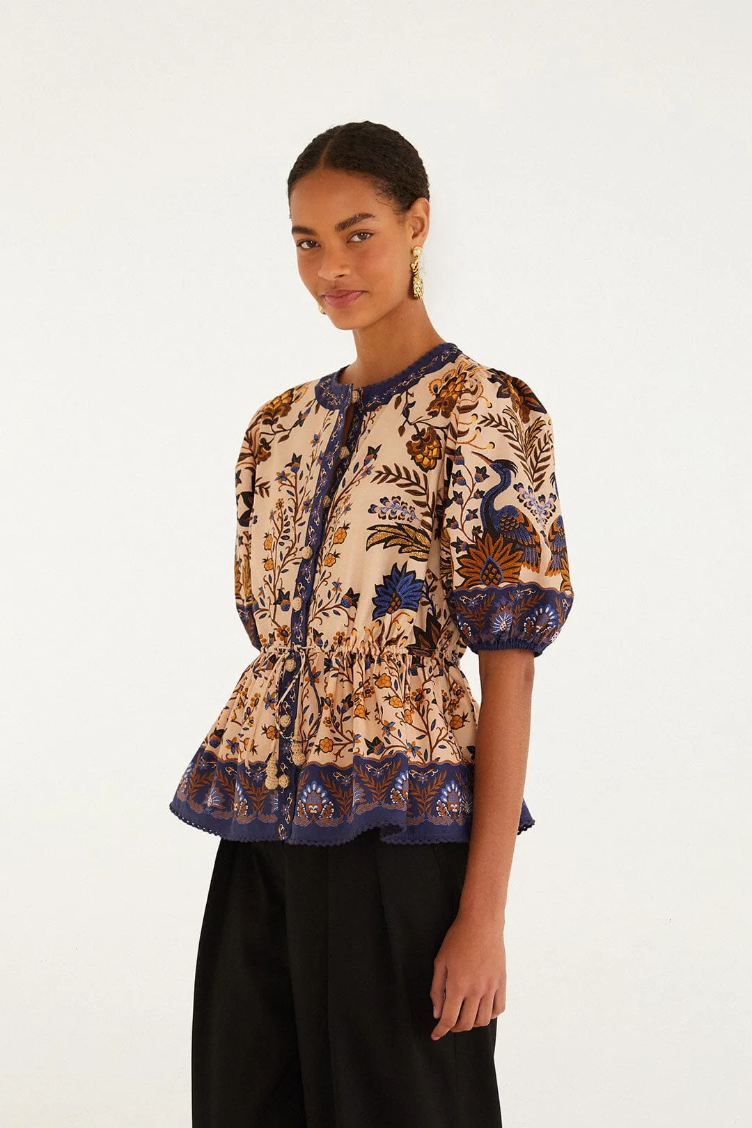 Pink Marvelous Garden Blouse sold by FARM Rio