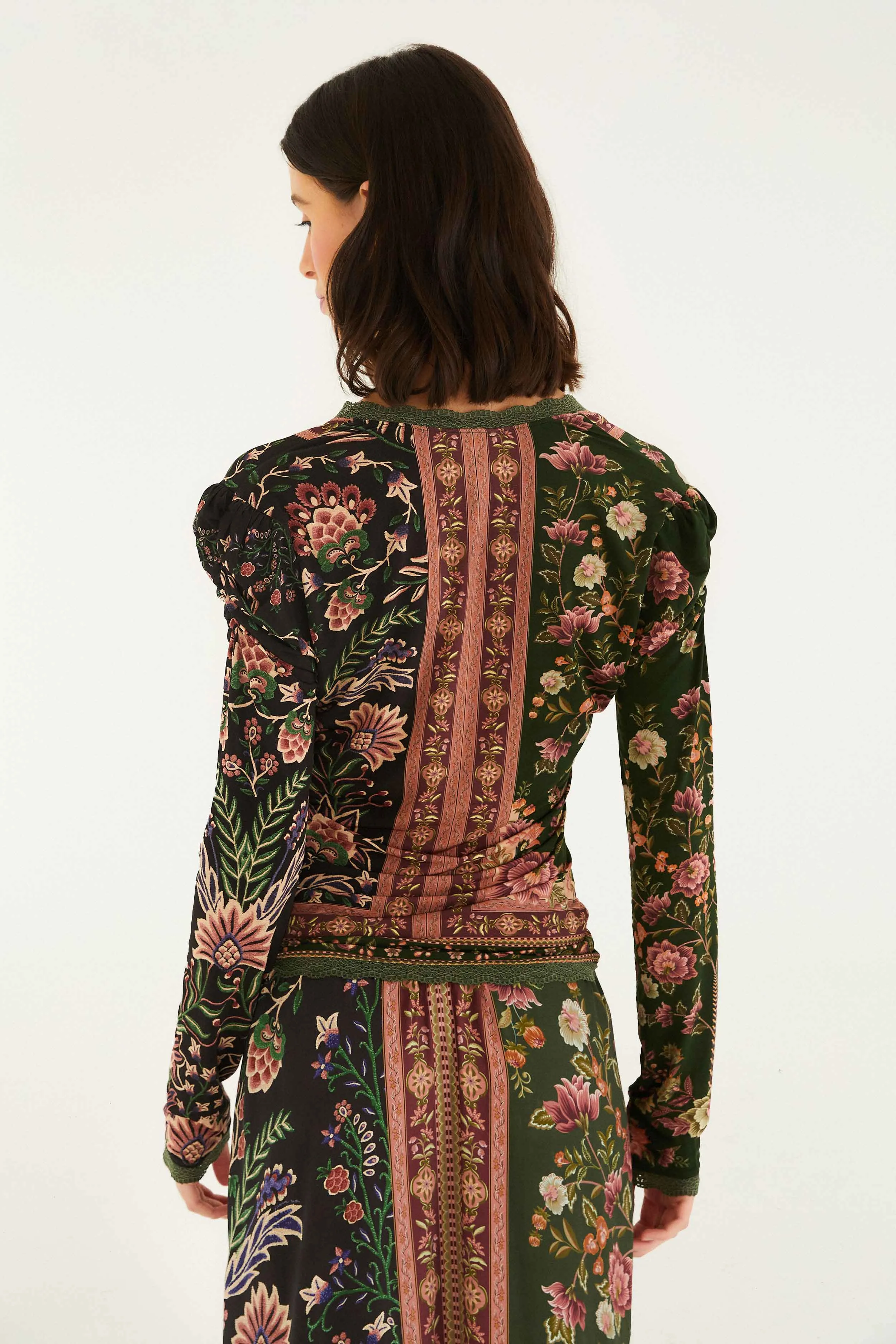 Mixed Winter Garden Long Sleeve Blouse sold by FARM Rio product image thumbnail 3