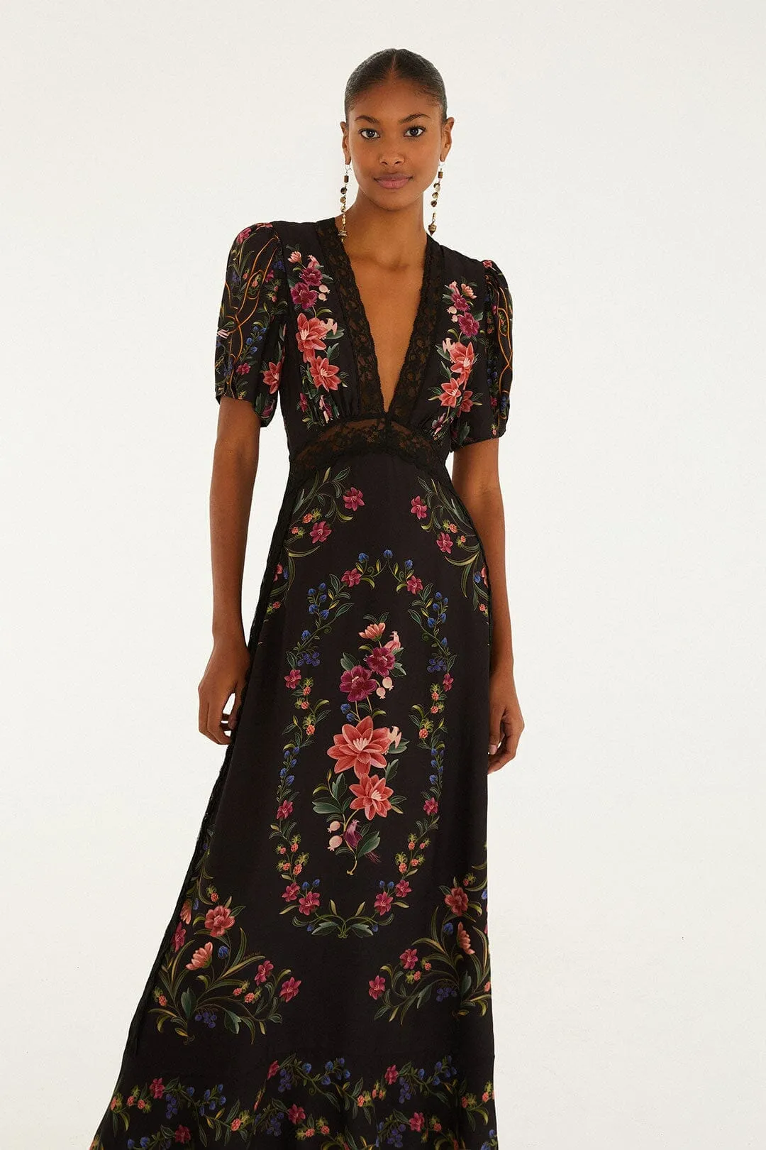 Black Belle Garden Lenzing™ Ecovero™ Viscose Maxi Dress sold by FARM Rio