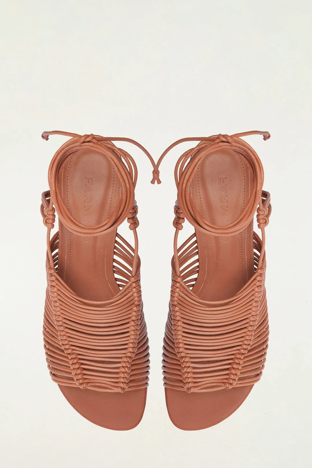 Brown Macrame Heeled Sandal sold by FARM Rio product image thumbnail 3