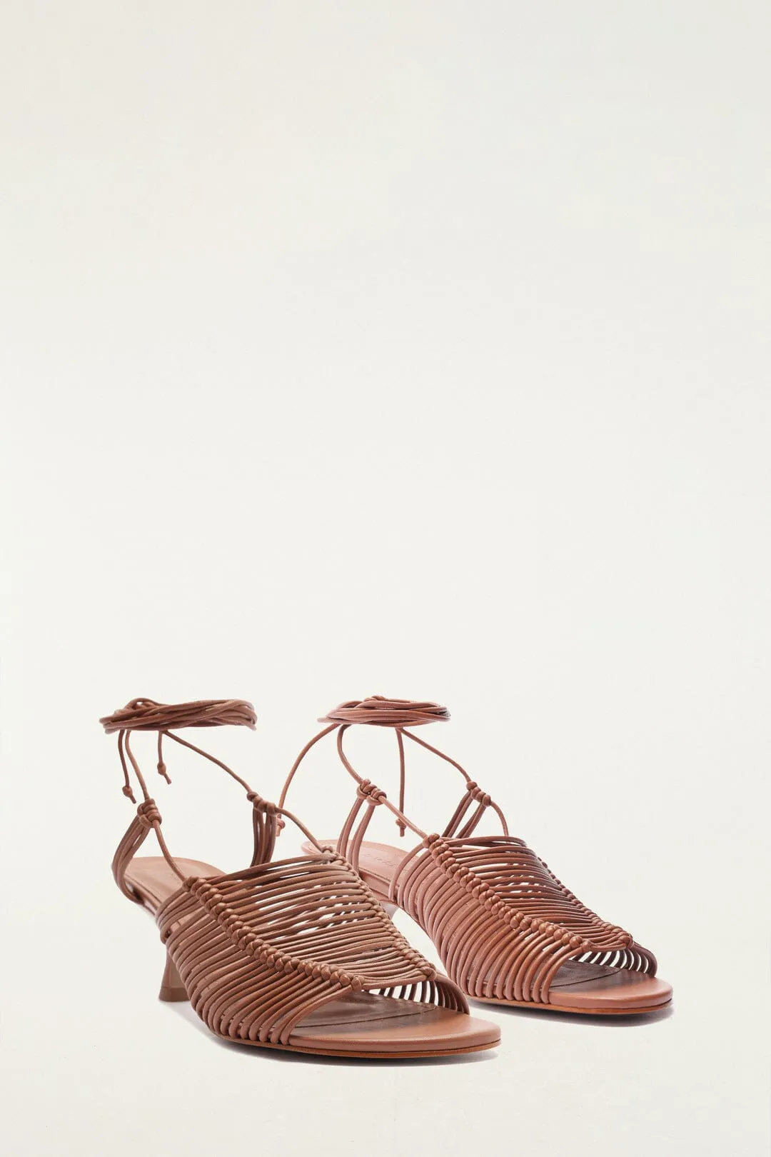Brown Macrame Heeled Sandal sold by FARM Rio product image thumbnail 2