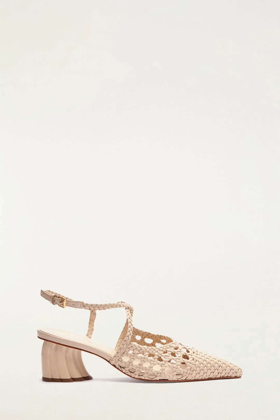 Cream Woven Wedge Heeled Sandal sold by FARM Rio