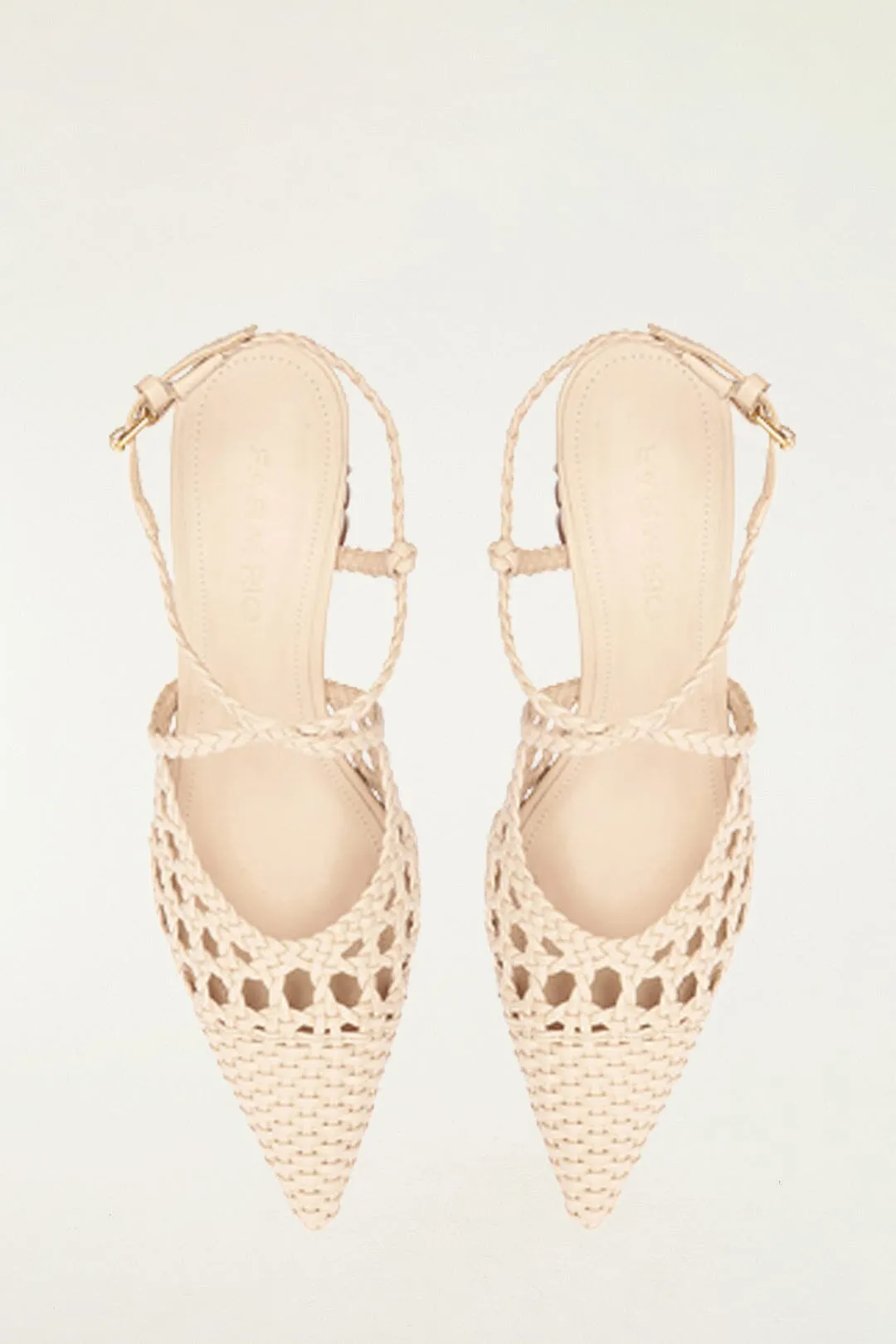 Cream Woven Wedge Heeled Sandal sold by FARM Rio product image thumbnail 3