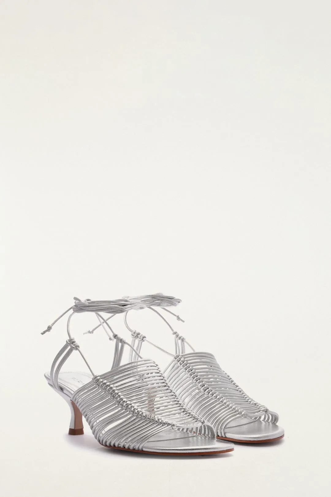 Silver Macrame Heeled Sandal sold by FARM Rio product image thumbnail 2