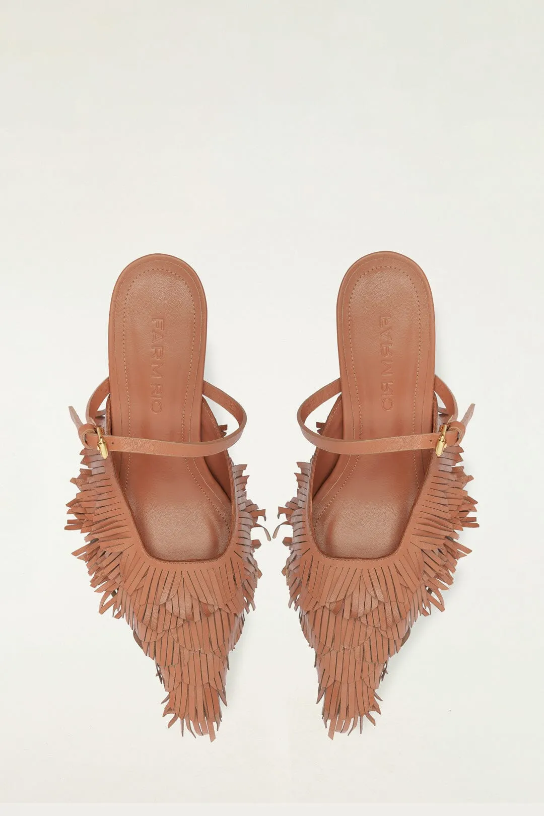 Brown Fringe Heeled Sandal sold by FARM Rio product image thumbnail 3