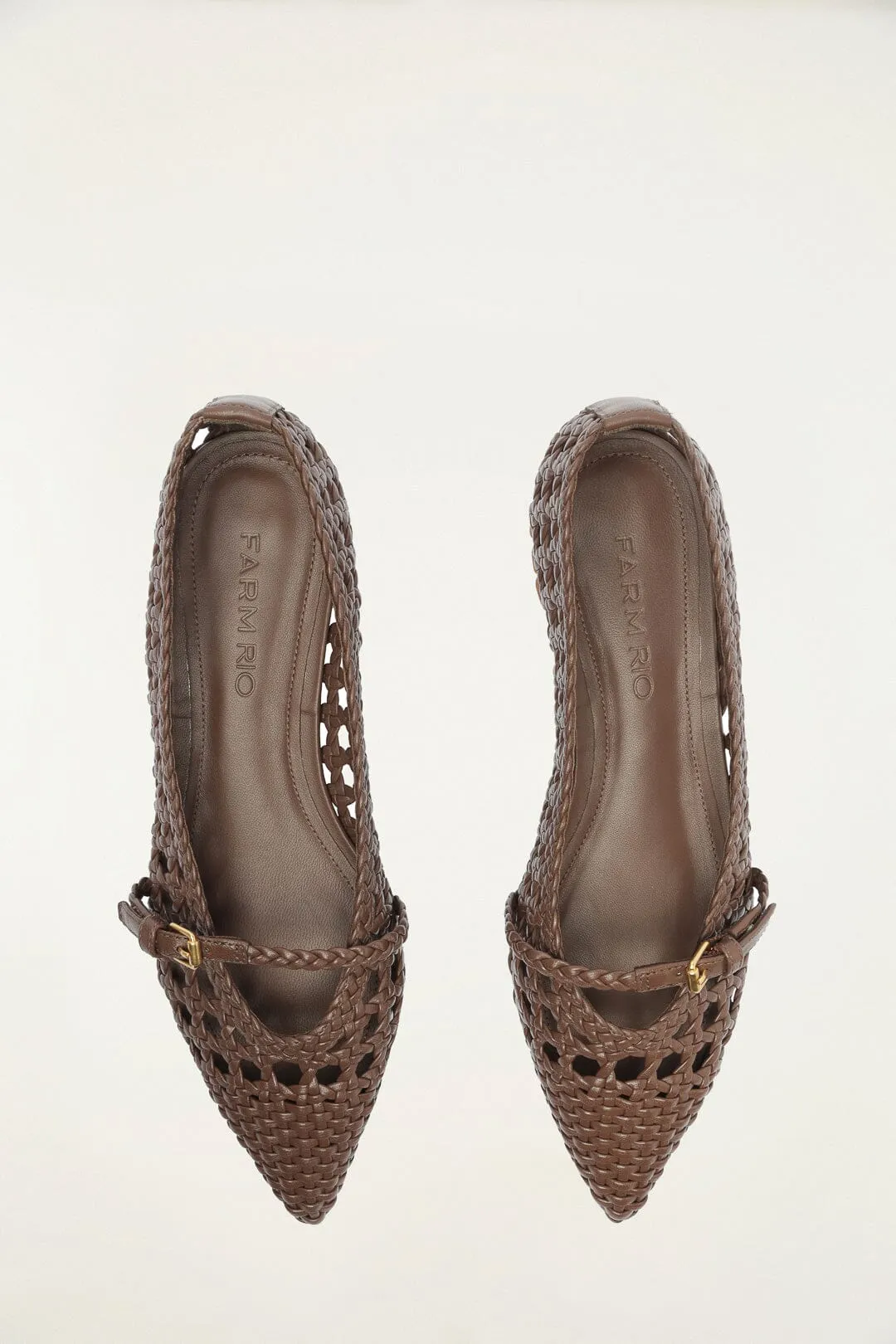 Brown Woven Mary Jane Ballerina sold by FARM Rio product image thumbnail 3