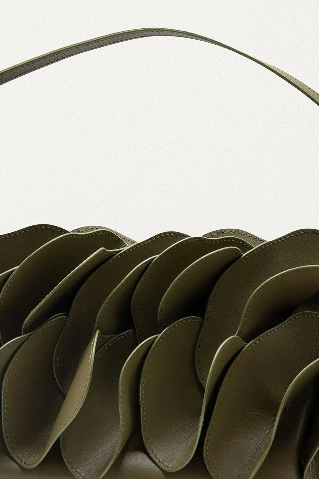 Green Leather Shoulder Flower Bag sold by FARM Rio product image thumbnail 4