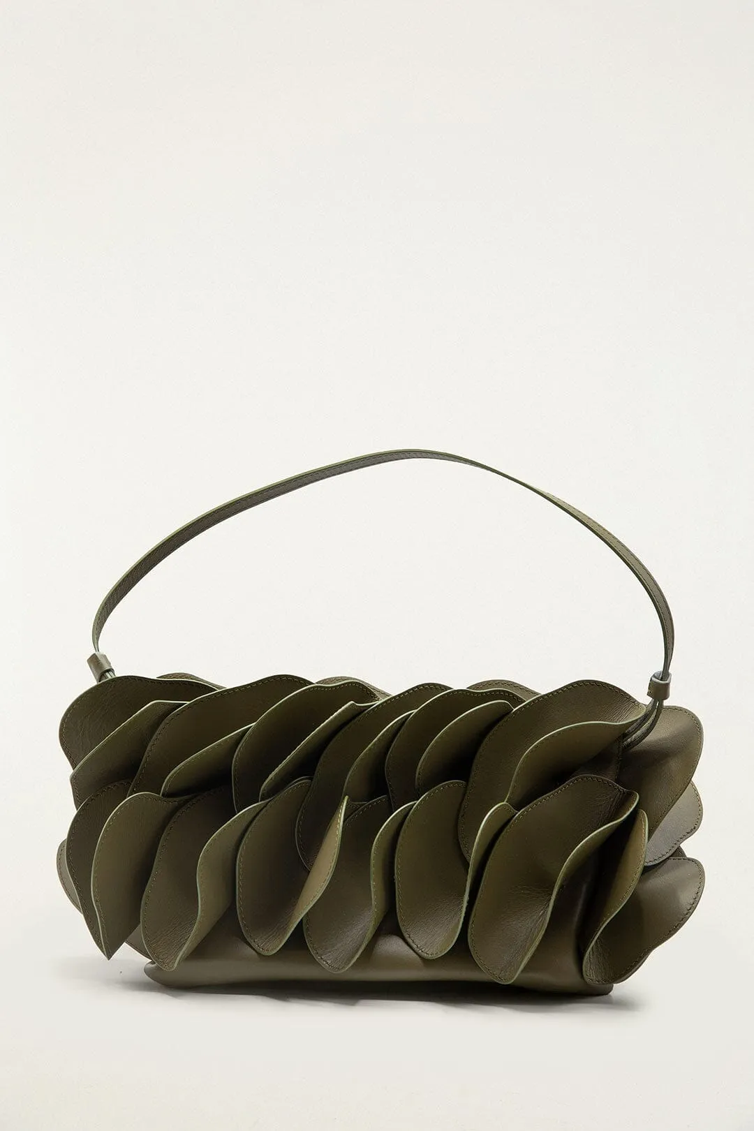 Green Leather Shoulder Flower Bag sold by FARM Rio