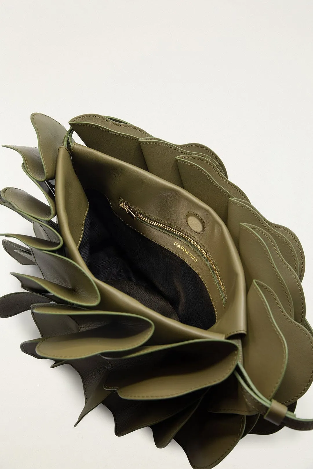 Green Leather Shoulder Flower Bag sold by FARM Rio product image thumbnail 5