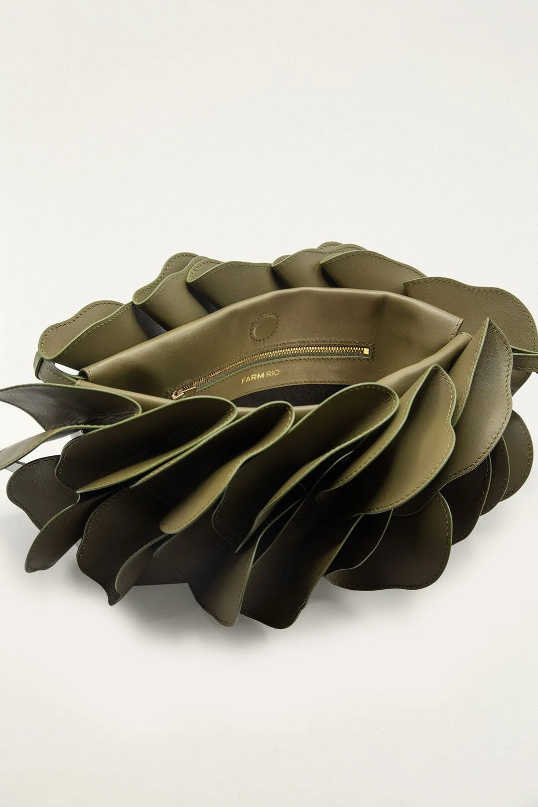 Green Leather Shoulder Flower Bag sold by FARM Rio product image thumbnail 3