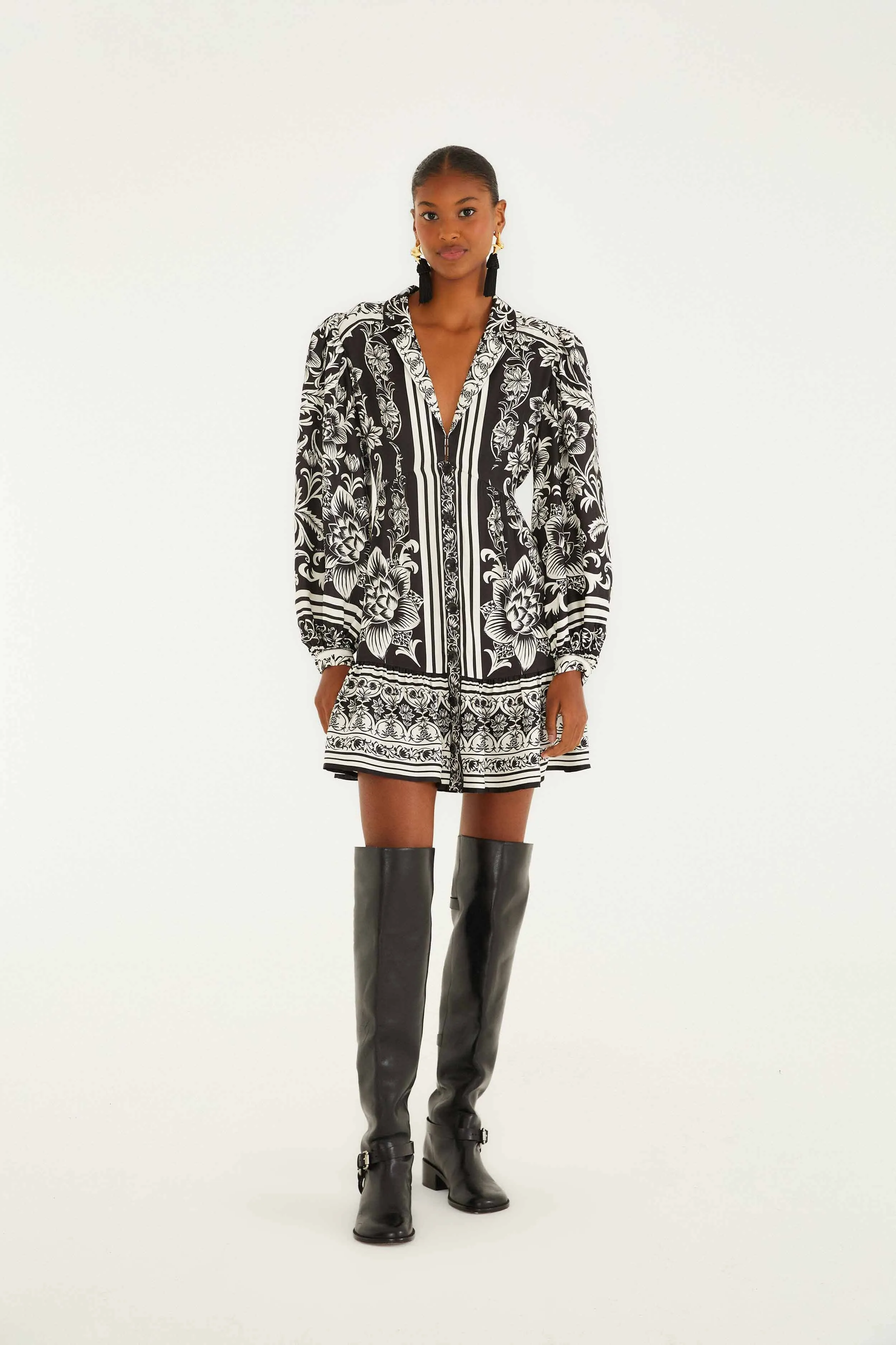 Lisbon Black Mini Dress sold by FARM Rio product image thumbnail 2