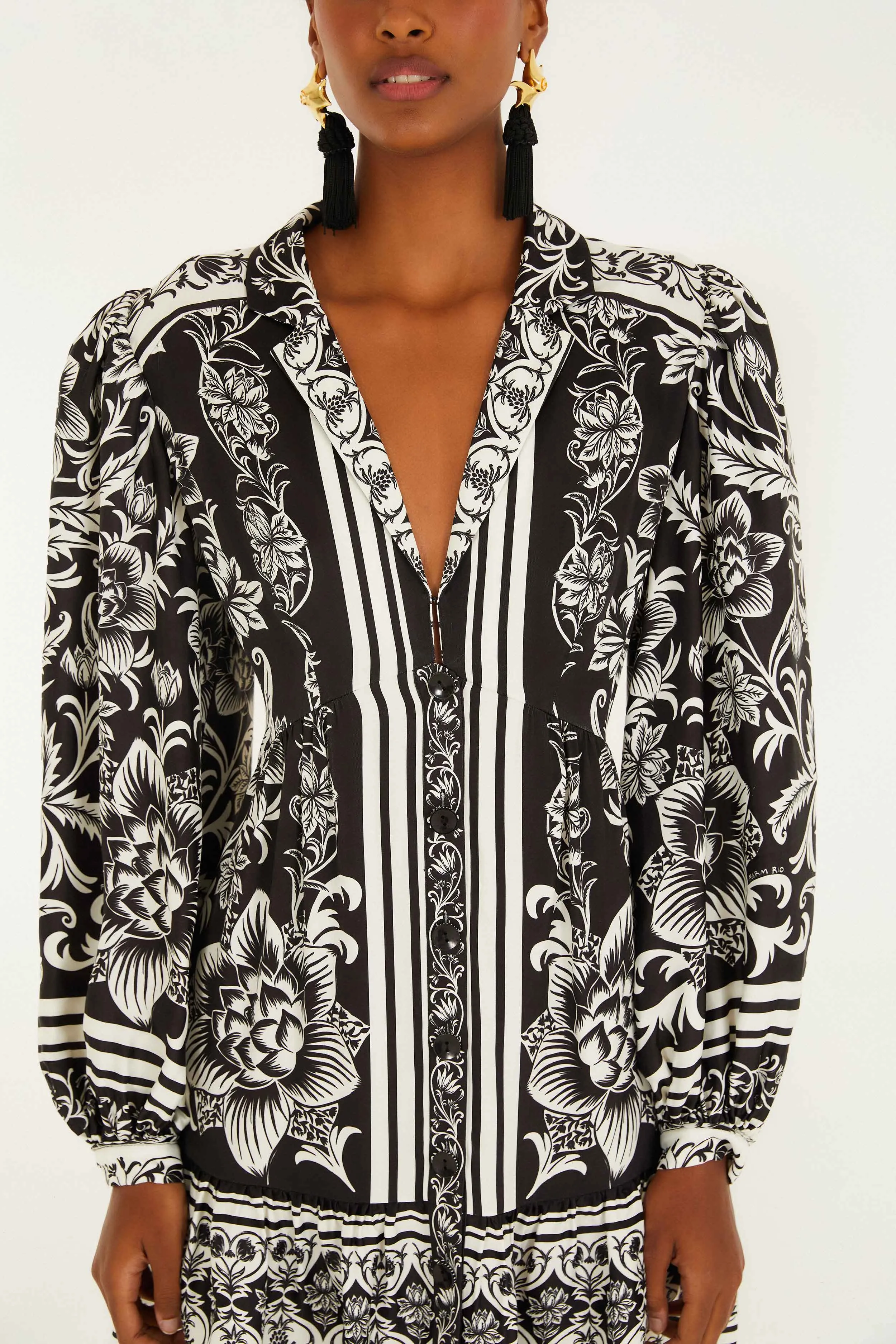 Lisbon Black Mini Dress sold by FARM Rio product image thumbnail 5