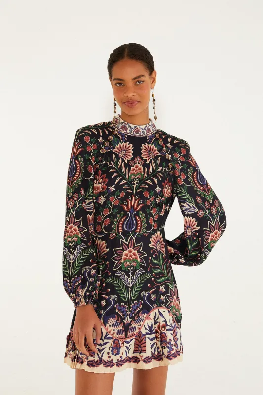 Black Marvelous Garden Lenzing™ Ecovero™ Mini Dress sold by FARM Rio