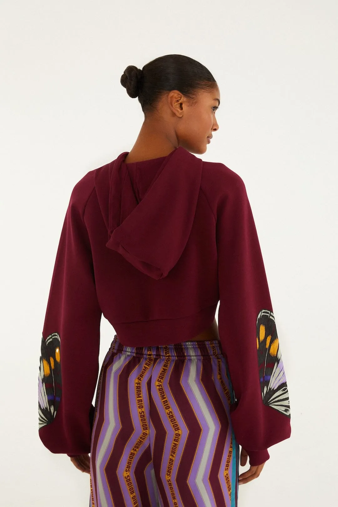 Colorfly Adidas Amazon Red Hoodie sold by FARM Rio product image thumbnail 4