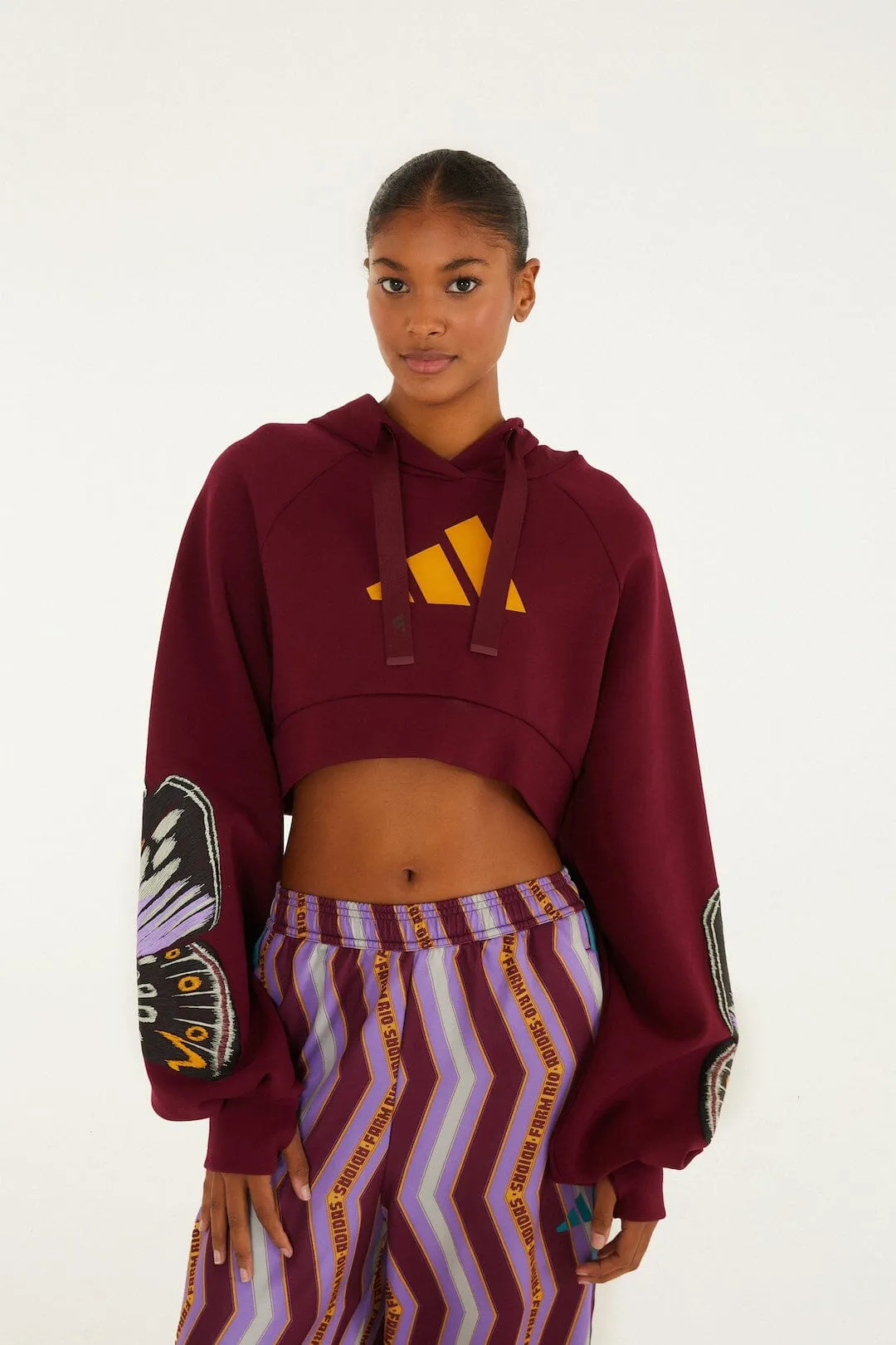 Colorfly Adidas Amazon Red Hoodie sold by FARM Rio product image thumbnail 2