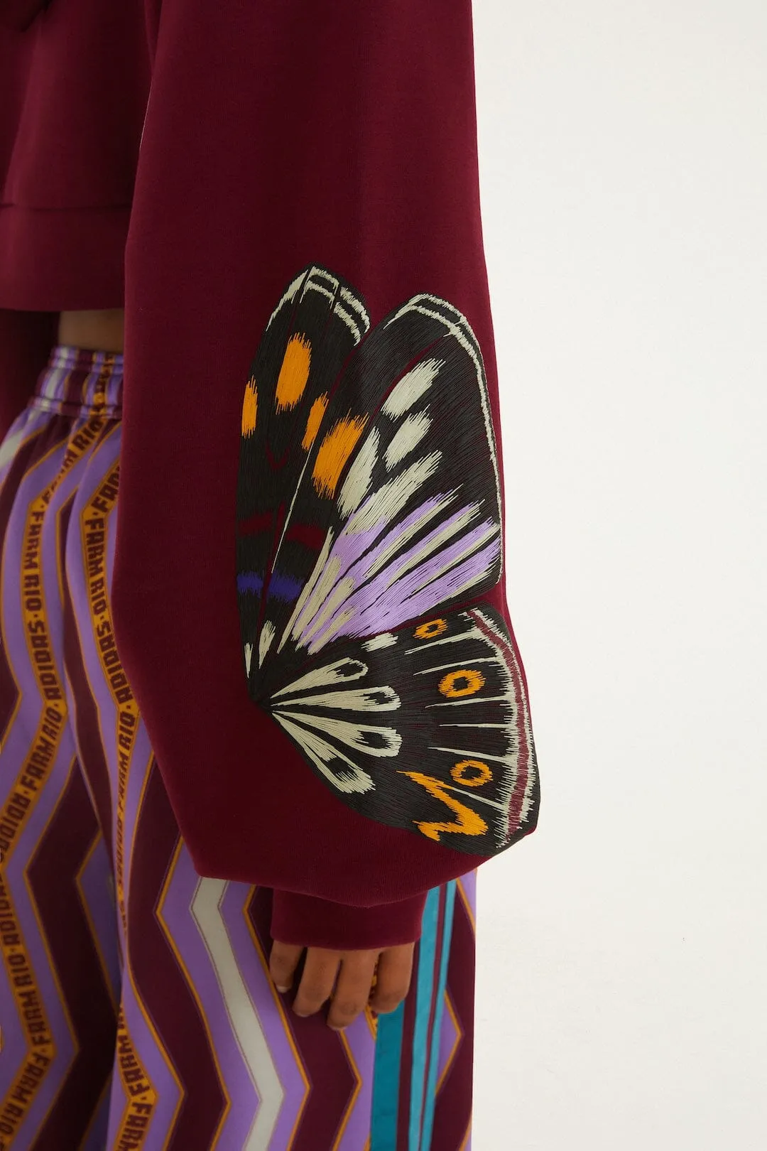 Colorfly Adidas Amazon Red Hoodie sold by FARM Rio product image thumbnail 3