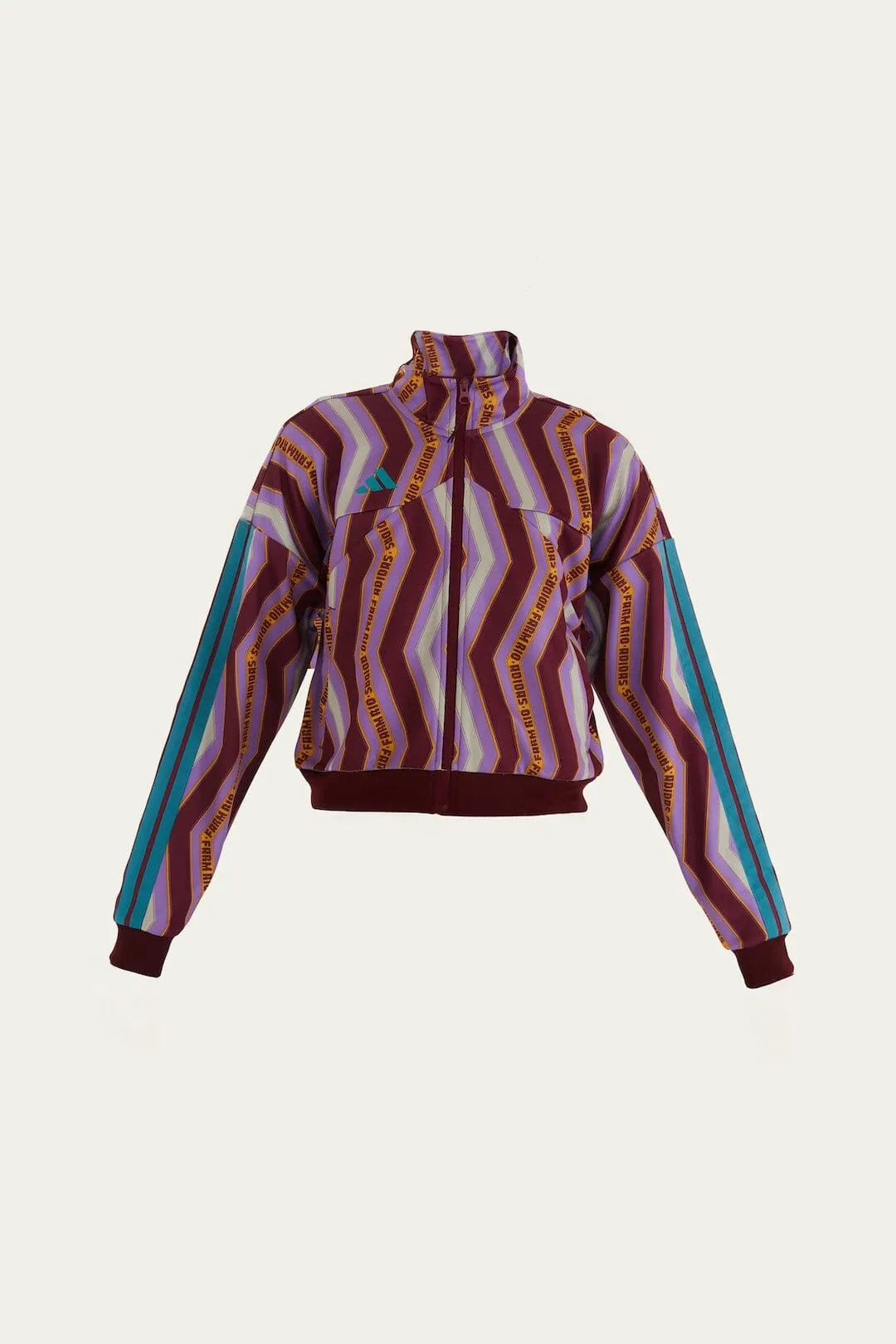 Zig Zag Stripes Lilac Adidas Tiro Jacket sold by FARM Rio product image thumbnail 5