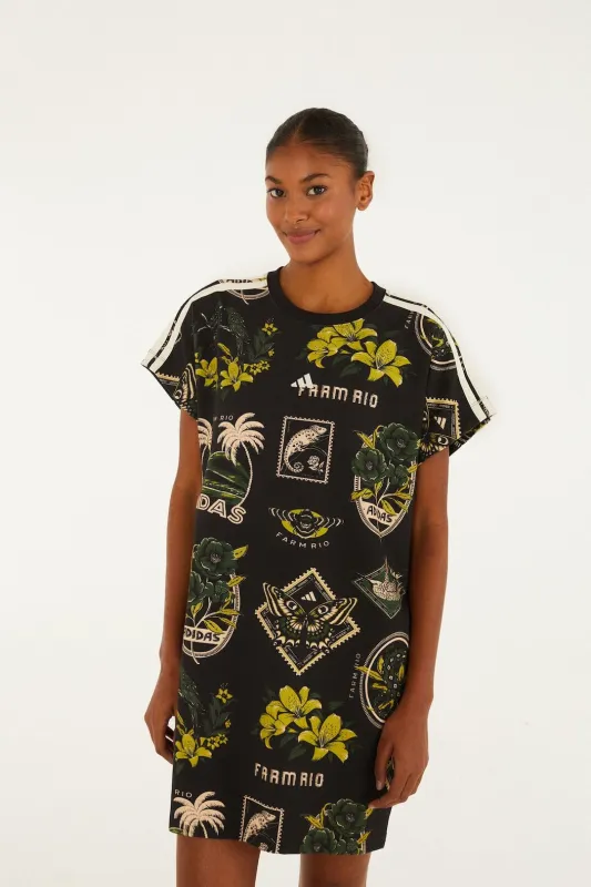 Label Garden Black Adidas T Dress sold by FARM Rio