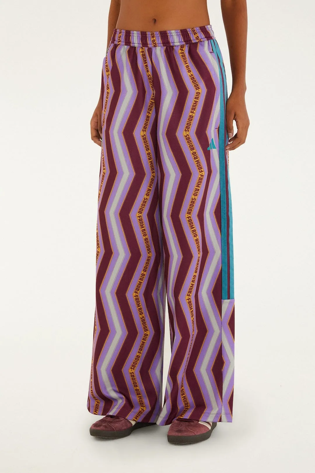 Zig Zag Stripes Lilac Adidas Tiro Pants sold by FARM Rio product image thumbnail 2