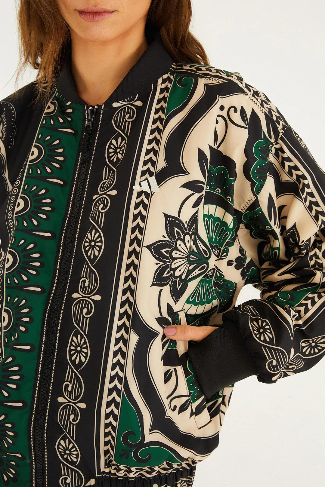 Borboho Scarves Black Adidas Jacket sold by FARM Rio product image thumbnail 3