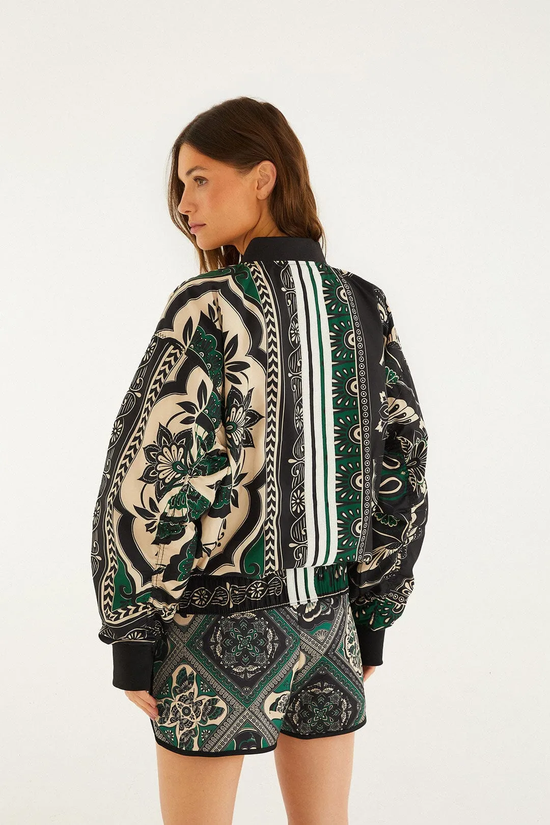 Borboho Scarves Black Adidas Jacket sold by FARM Rio product image thumbnail 4